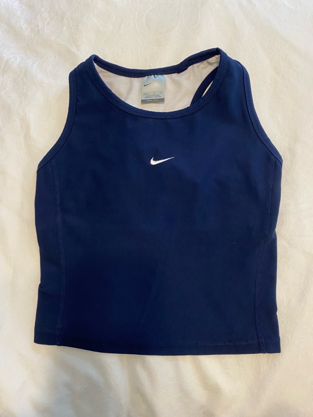 Vintage Nike Tennis Blue Cropped Tank Top